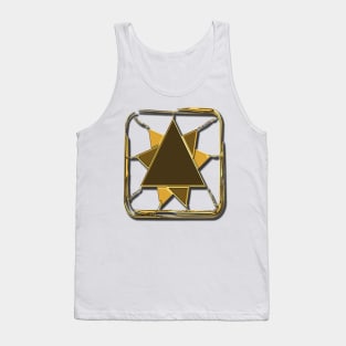 Jewel in gold look Tank Top